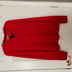 SPYDER Mens/Unisex soft waffle Shirt in red Mens M.